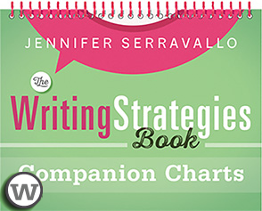 The Writing Strategies Book Companion Chart with writing icon