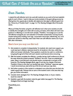 What Can I Work On as a Reader? 